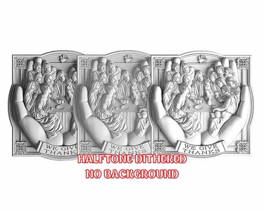 THE LAST SUPPER 3d illusion & laser-ready file 3DWave.us